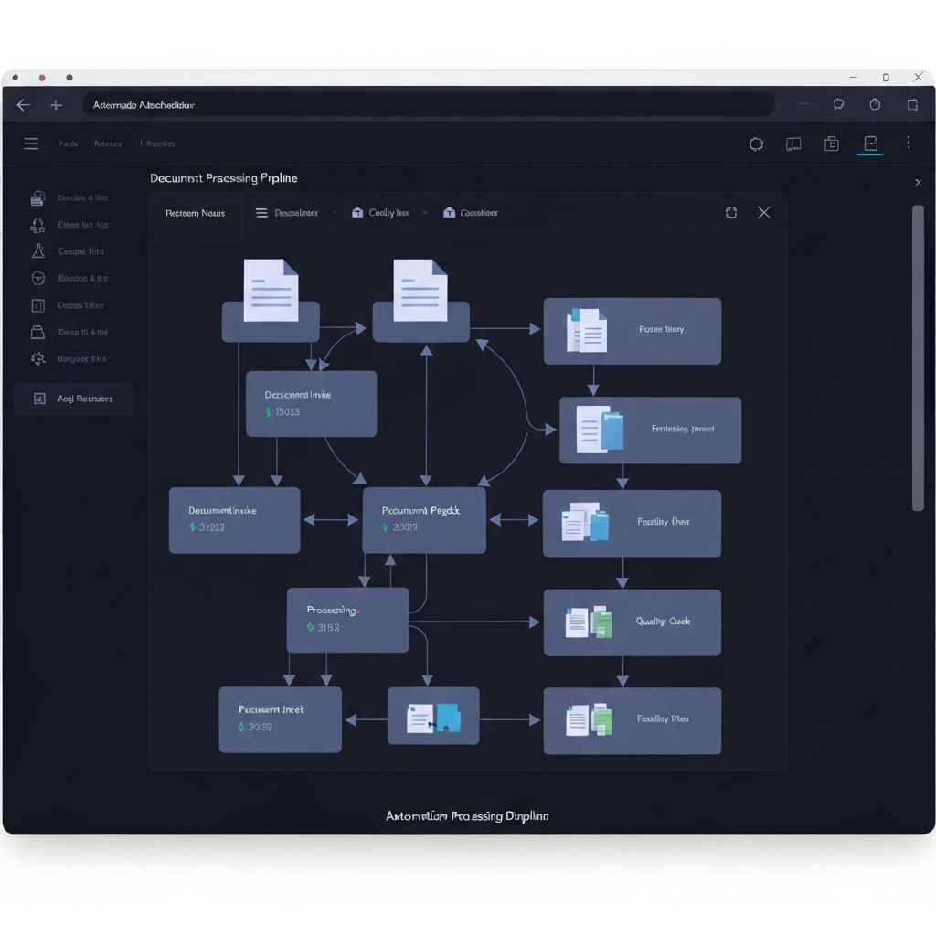 Document processing automation dashboard