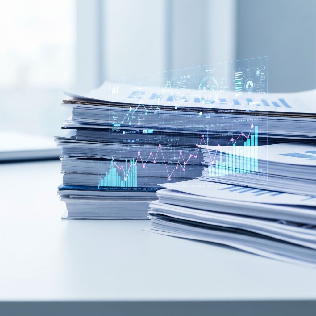 AI analyzing and extracting data from documents